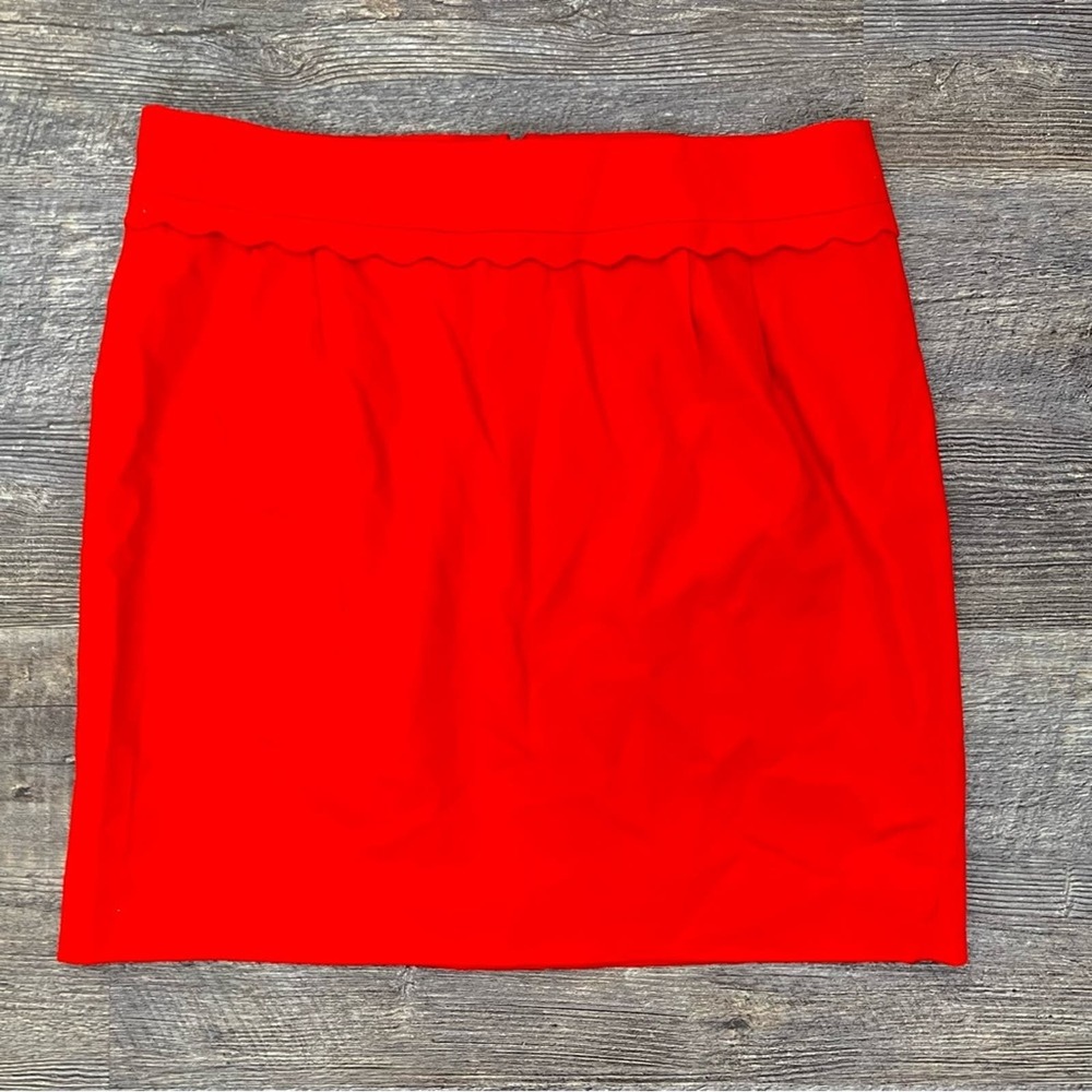 J. Crew Red Skirt